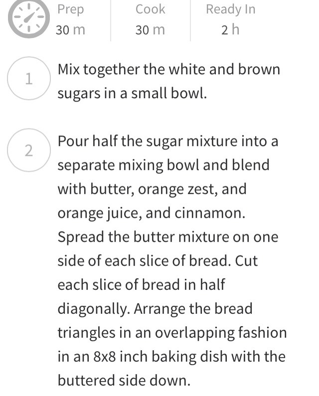 Chocolate orange bread pudding