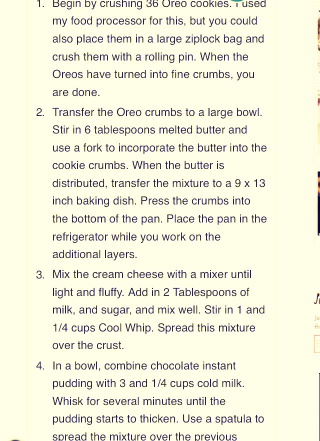 Chocolate Lasagna ππ