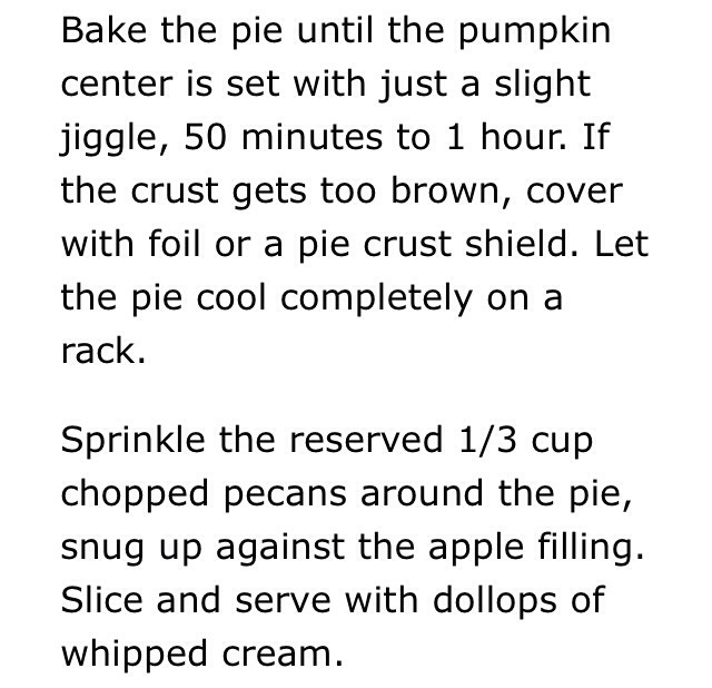 The Ultimate Thanksgiving Dessert: The Apple-Pumpkin-Pecan Pie! #Friendsgiving