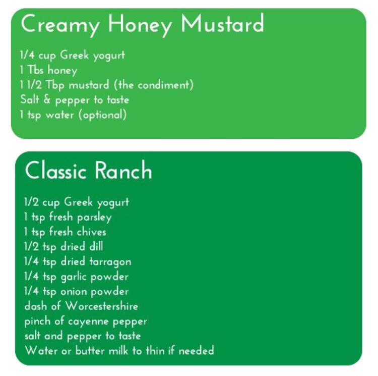 Greek Yogurt Salad Dressings!!