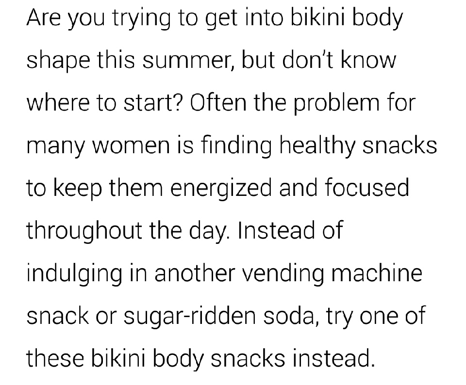 If You Want A Bikini Body, Here's the Snacks You Should be Eating!