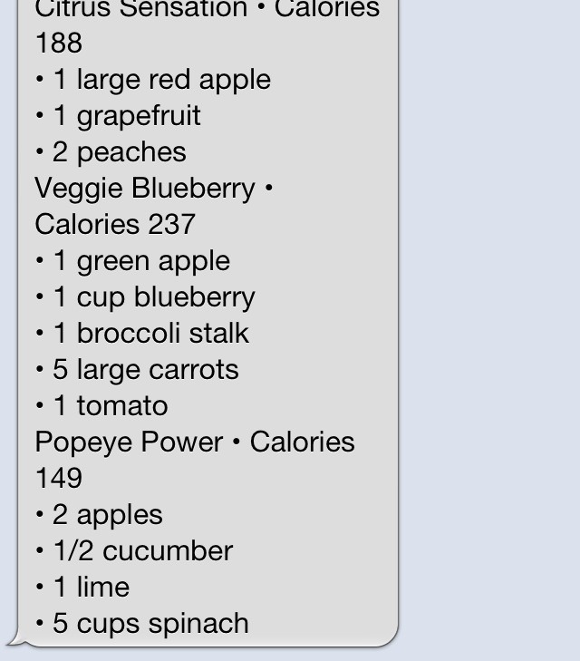 One Week Juice Cleanse Recipes! Yum :)