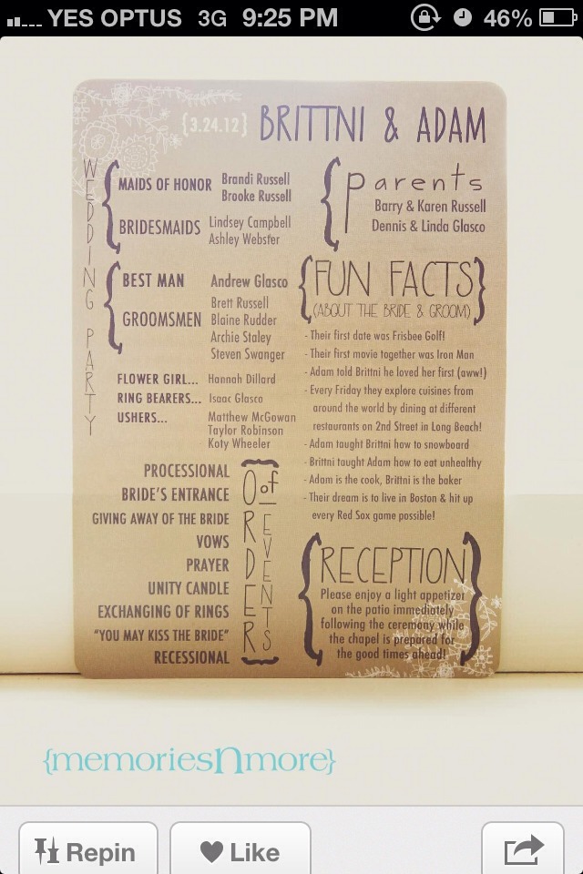 Wedding Ideas!