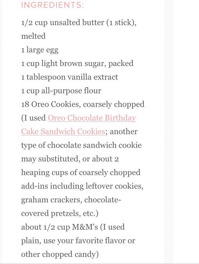 Loaded M&M Oreo Cookie Bars!