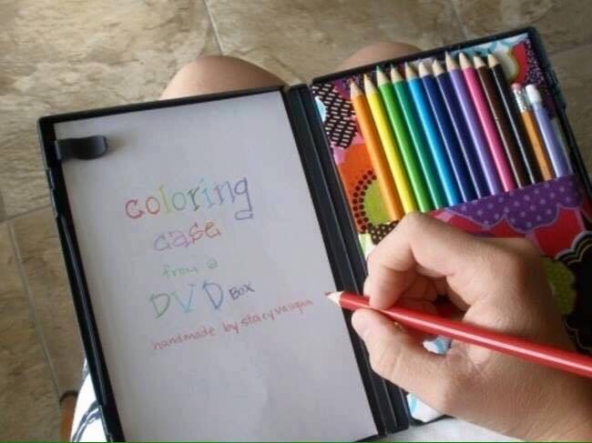 DVD case makes a great art travel case!!