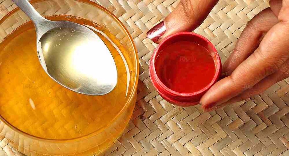 7. Mix it well and quickly transfer it into your lip balm containers before the mixture cools and hardens.