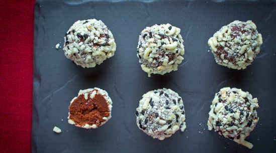 9. Chocolate Ramen Balls - The TastingTable glamorized Ramen for the holidays with their "Deck The Ramen Ball".