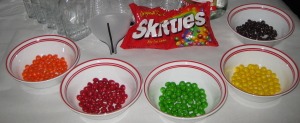 -> Step 1: Separate Skittles into Flavors