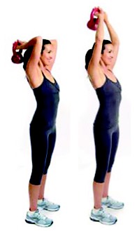 10. Accompany step 9 with 20 tricep pulse backs.

~ This gives move 9 a greater effect for all the arm, as well as the shoulder.