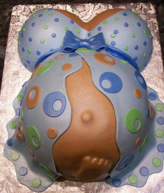 baby shower pregnant belly cakes 