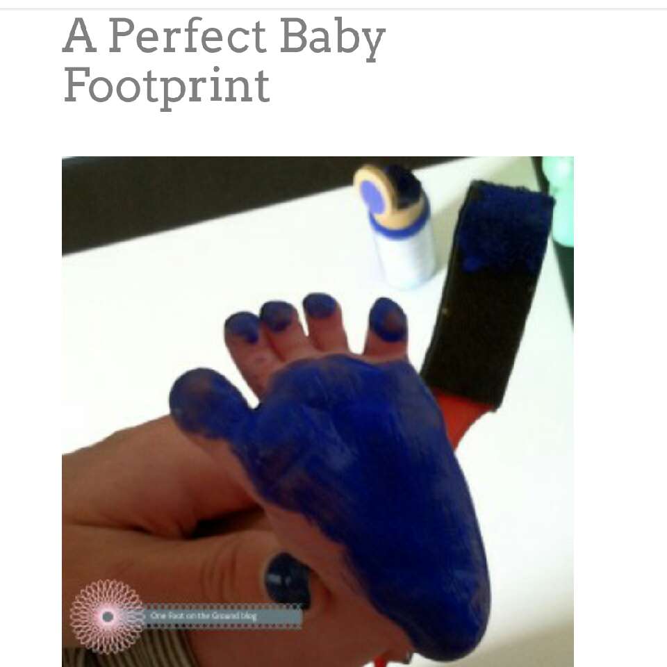 A Perfect Baby Footprint Every Time!