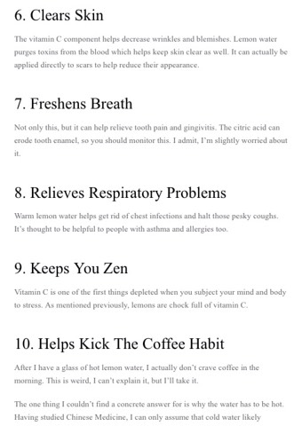 10 Reasons To drink Warm Lemon Water In The Morning 
