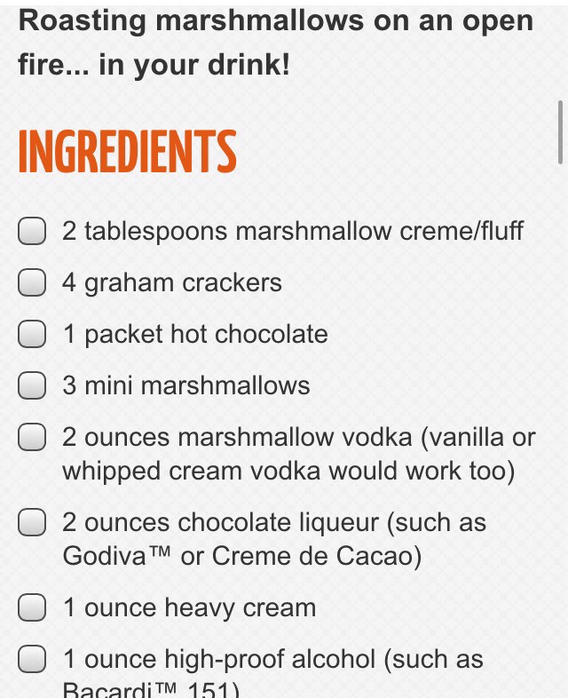Flaming Smores Cocktail ❤️
