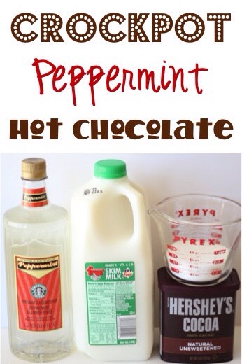✨Crockpot Peppermint Hot Chocolate✨