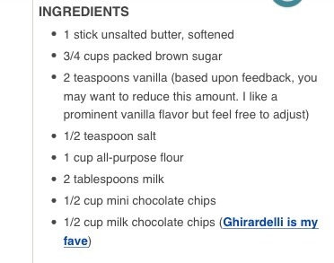 Edible Cookie Dough Without Raw Eggs. (: