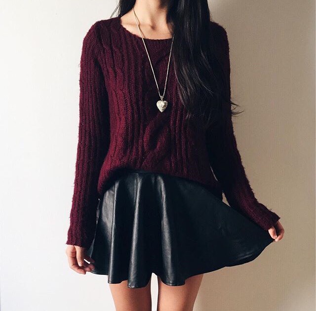 Burgundy Outfits 