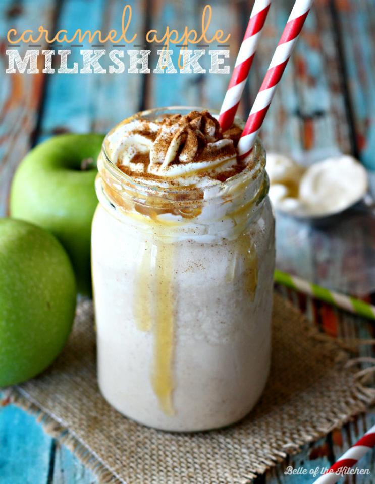 Caramel Apple Milkshake 
