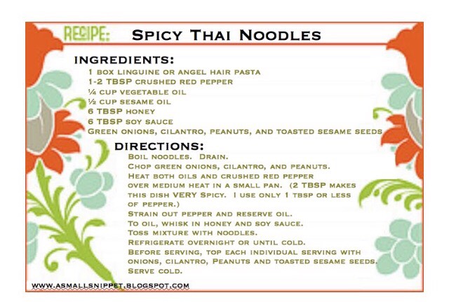 Spicy Thai Noodles!