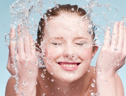 Then, wash off your face with warm water.