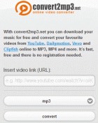 The next thing you are going to want to do is go to convert2mp3.com (make sure to change the language to English) and paste the link to the video you want the audio from and convert it to MP3