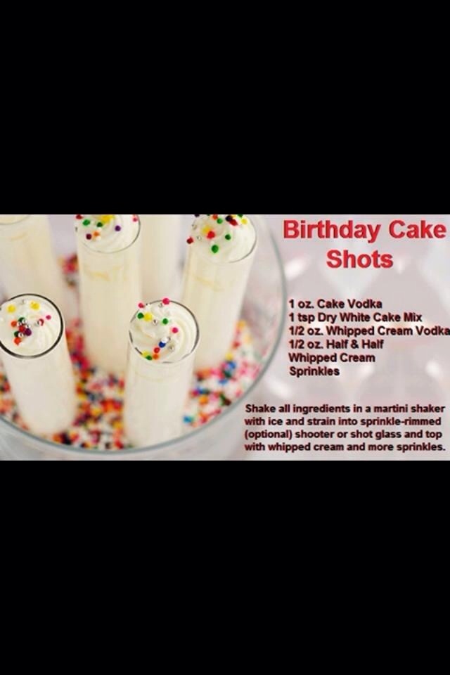 Birthday Cake Shots