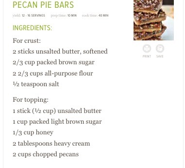 Pecan Pie Bars (: Delicious 