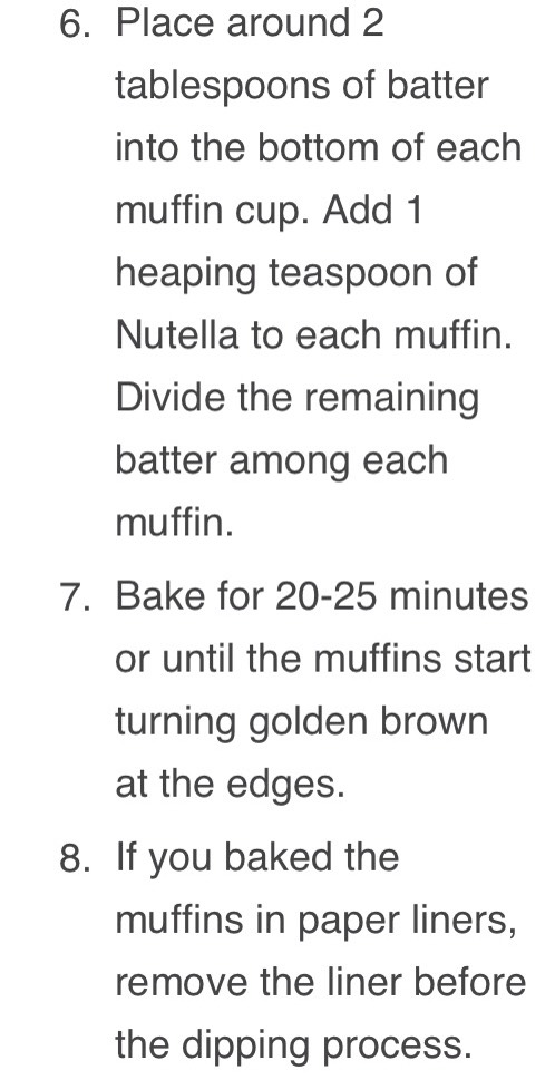 Nutella stuffed cinnamon sugar muffins 
