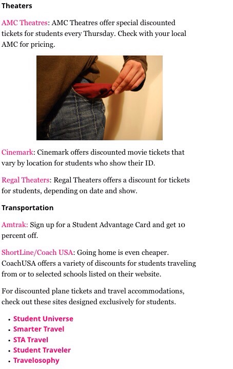 40 Places That Give Discounts With A Student ID!!! Remeber, dont just save...hit that like button!!