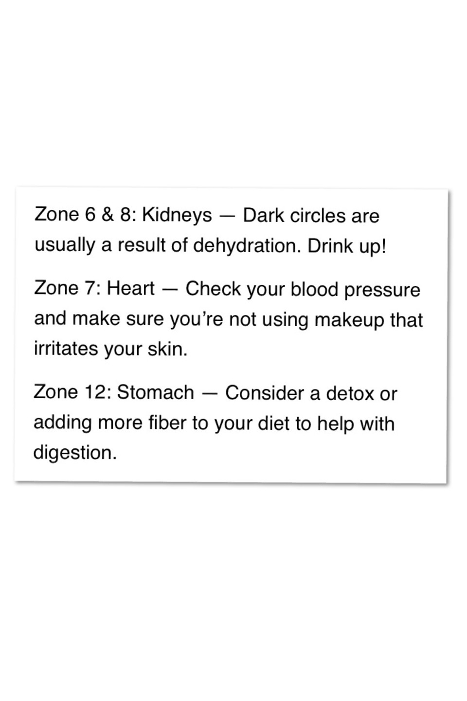 Face Mapping - What Is Your Skin Telling You?