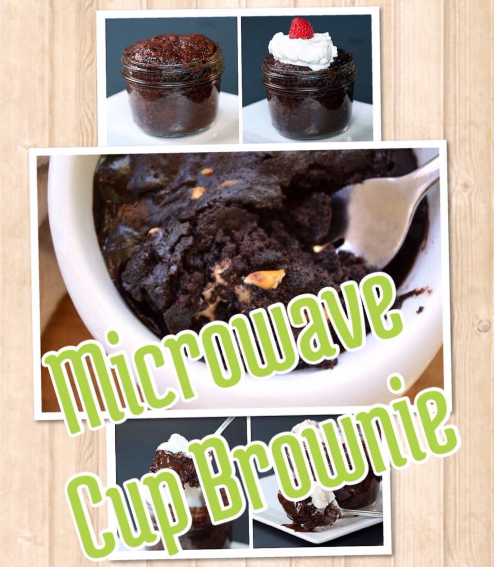 1minute Microwave Cup Brownie🍪🍪🍪