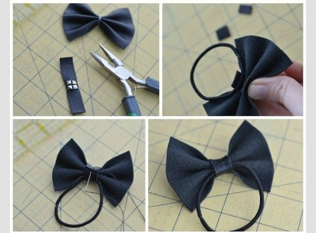 Leather Hair Bow: Simple And Pretty: DIY