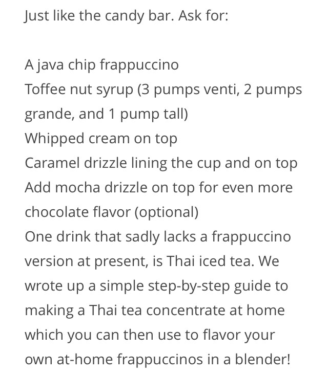 💟❕35 Secret Starbucks Drink You Didn't Know You Could Order❕💟