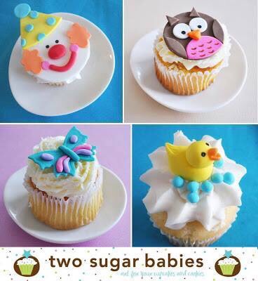 Adorable Cup Cake Topper Ideas And Some DIYs. π