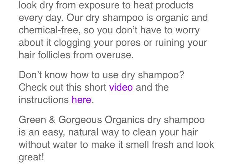5 Uses For Organic Dry Shampoo #summervibes