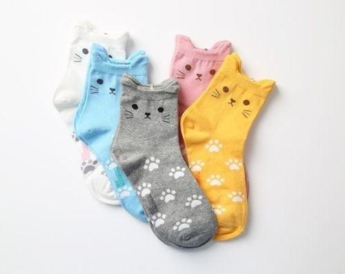 Kitty Cat Socks, $5