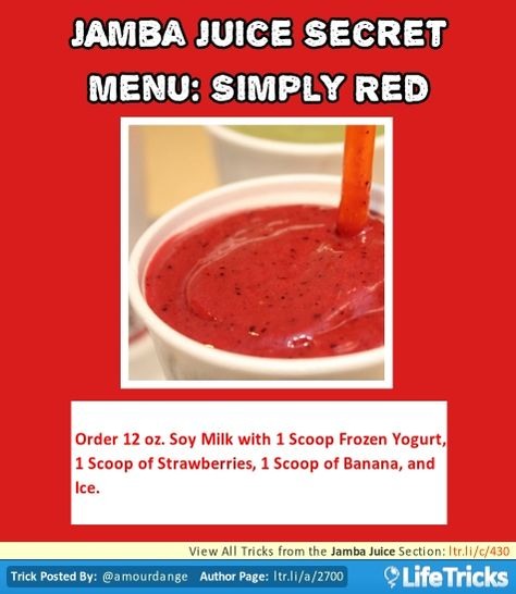 💟✨Jamba Juice Secret Menu & How To Order/ Make Them✨💟