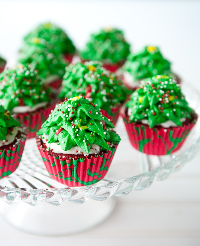 Christmas Tree Cupcakes!