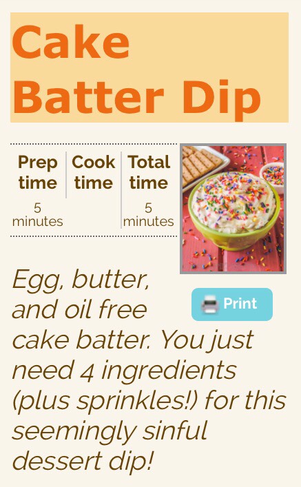 Cake Batter Dip