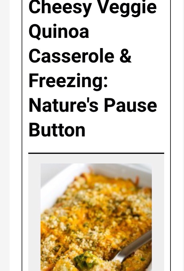 Cheesy Veggie Quinoa Casserole