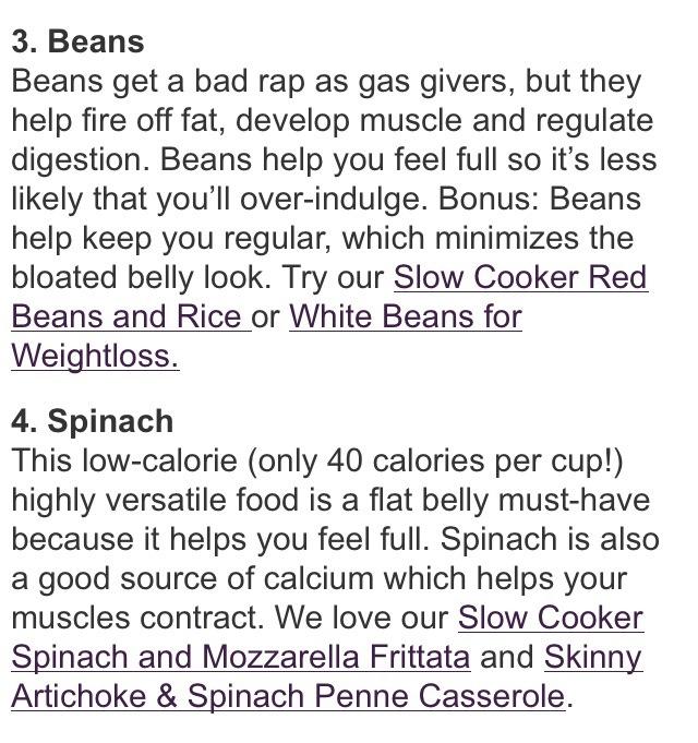 Top 25 Flat Belly Foods!