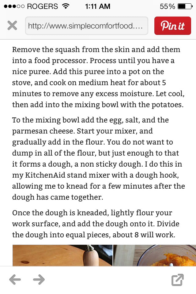 Butternut Squash Gnocchi
