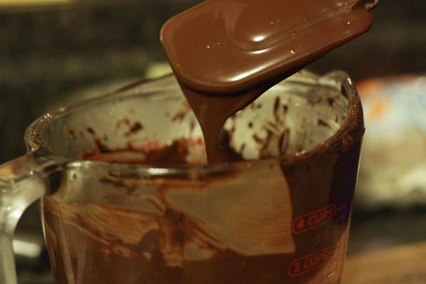 there are still some chunks in the melted chocolate), stir until remaining chunks melt. This prevents the chocolate from getting too hot.