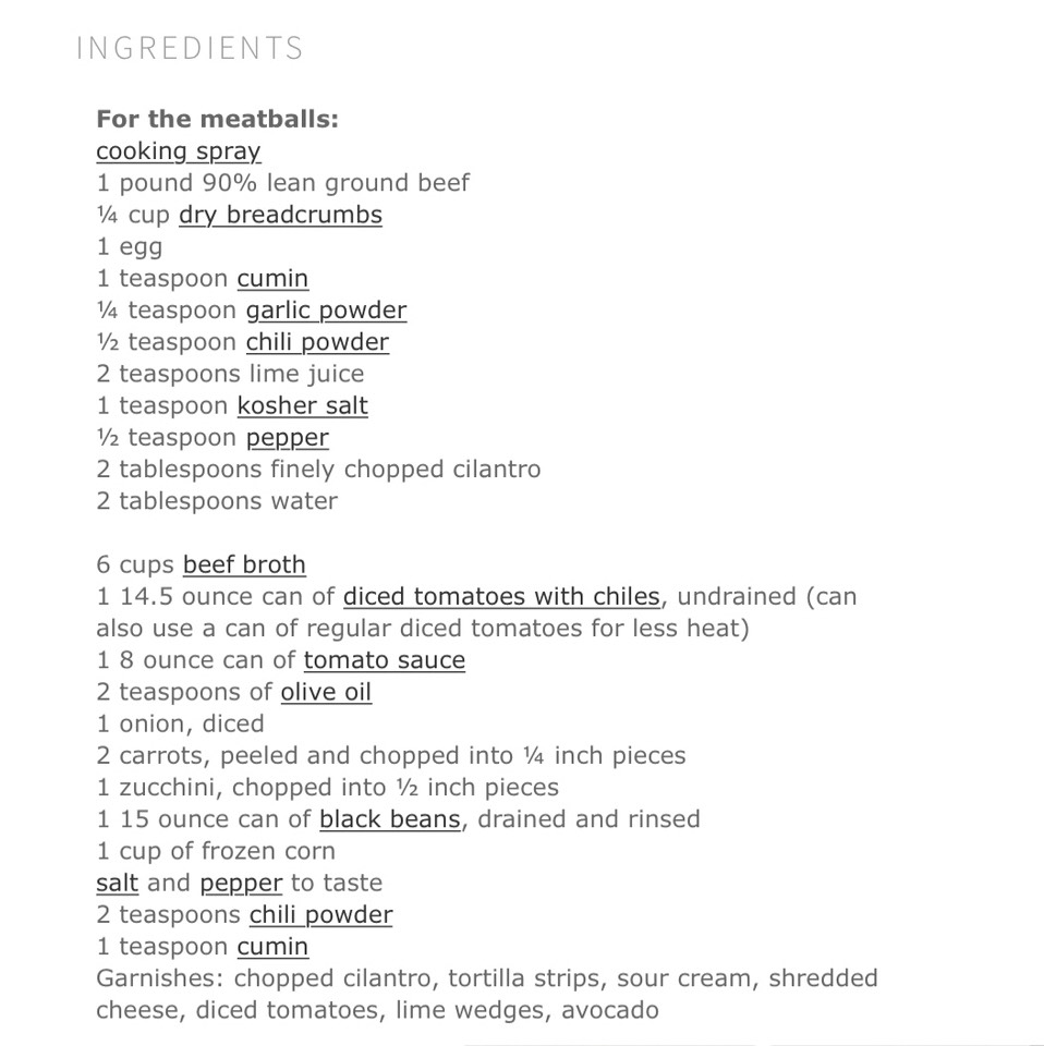 Mexican Meatball Soup 