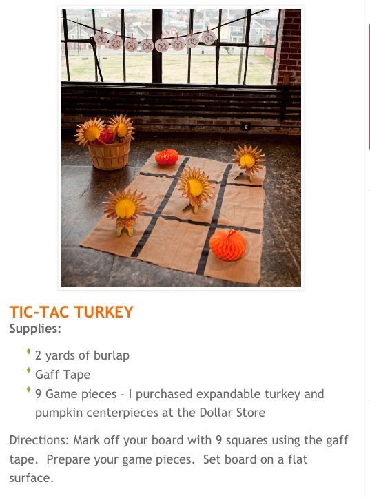 Thanksgiving Games
