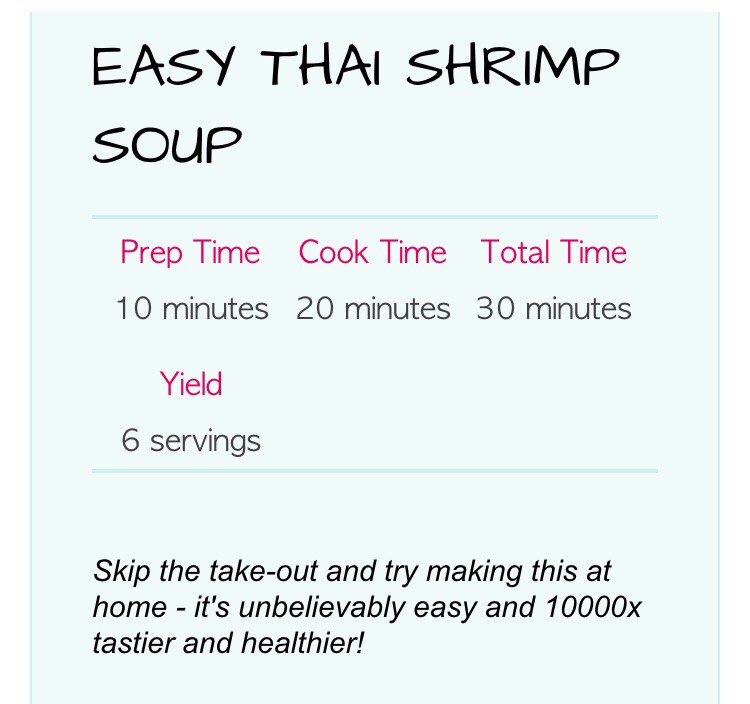 Easy Thai Shrimp Soup!!🍲🍤