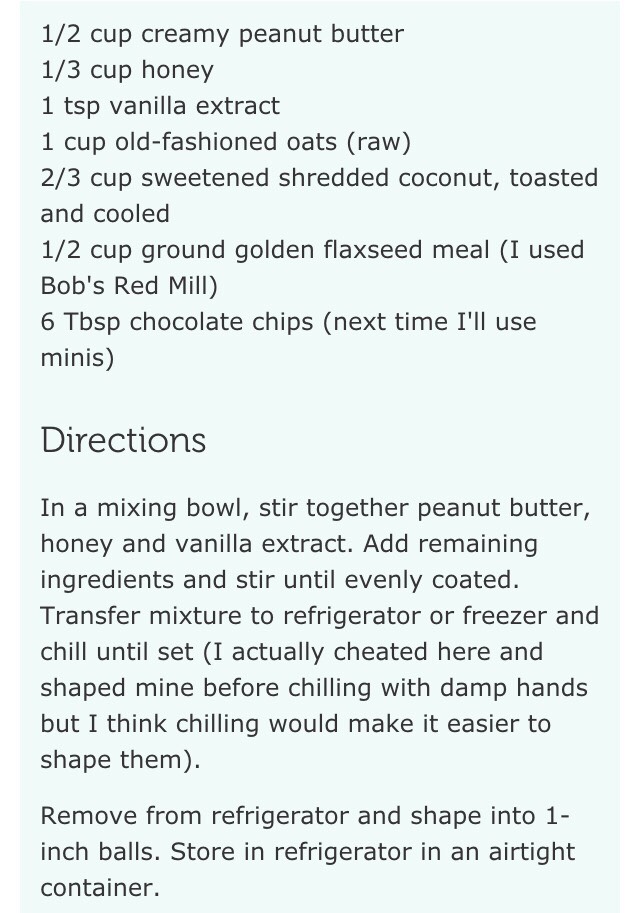 No-bake Energy Bites