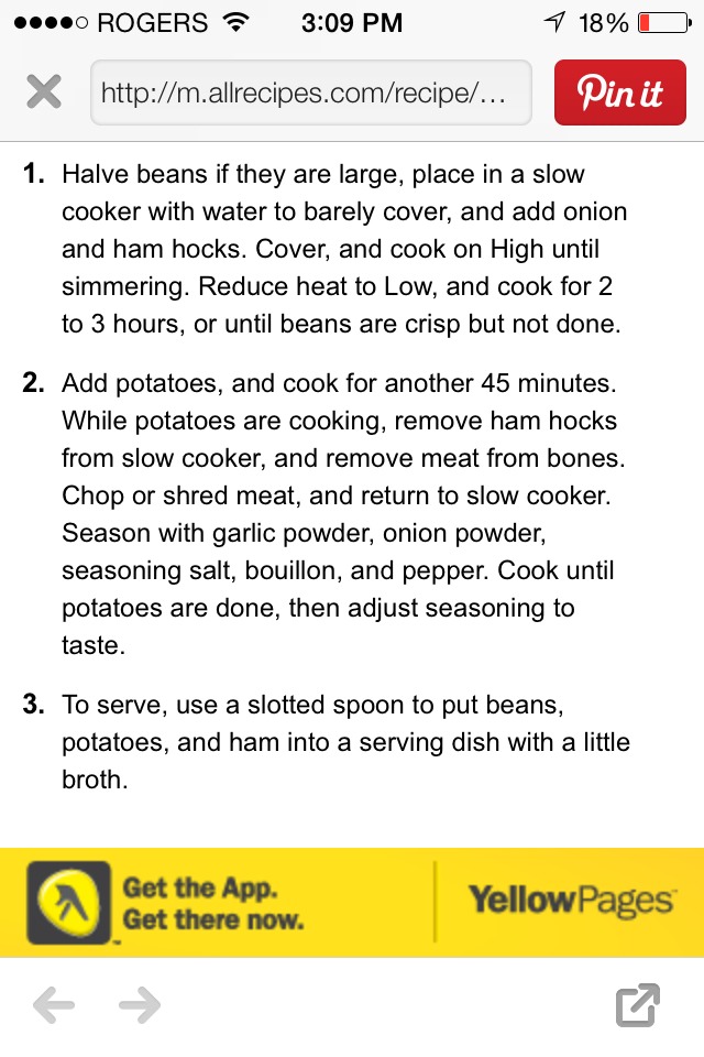 Slow Cooker Green Beans, Ham, And Potatoes