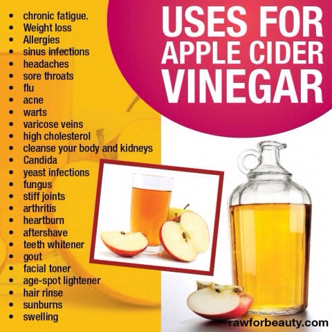 Another healthy product to add in is apple cider vinegar. Its a miracle product. It does everything from cleaning out your insides to keeping ur organs working properly to giving you an all natural energy boost. 