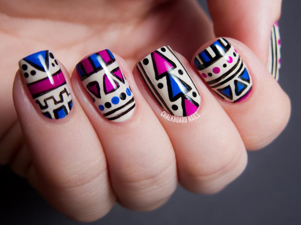 Tribal Nail Art - Tutorials And Design Ideas