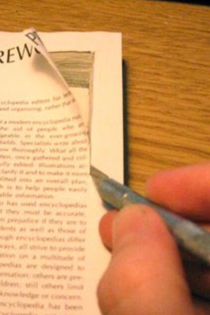 How To Make A Book With A Secret Hollow Hiding Spot